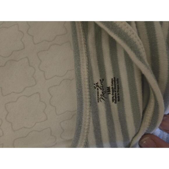 Touched by Nature Baby Bodysuit 18M Organic Cotton Striped - Picture 2 of 2